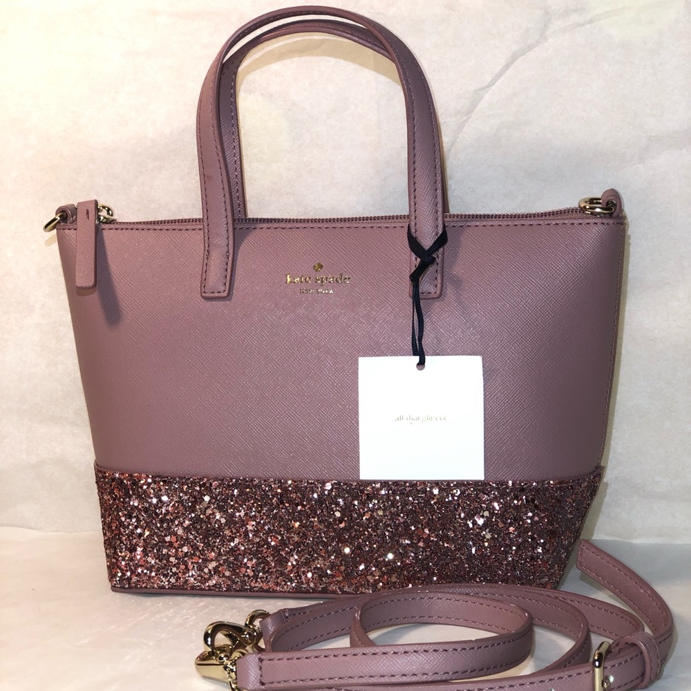 Kate Spade ♠️ ‘Ina’ Greta Court Mini Glitter Satch